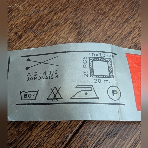 Vintage Georges Picaud Paris 100% Mercerized Cotton Yarn Lot 200 g  Blue Yellow - Picture 6 of 10